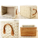 Wicker Laundry Basket with Handles by Axyaa - Home Decor, Toy Storage, Clothes Container