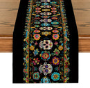 Axyaa Halloween Skulls Table Runner for Kitchen and Dining Room