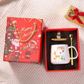 Axyaa Santa Claus Ceramic Mug Cup Set - Christmas Gift Cold Coffee Milk Drinkware