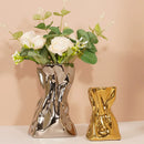 Axyaa Gold Vase Living Room Decor Flower Arrangement Ornament