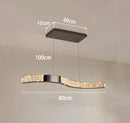 Axyaa LED Crystal Chandelier Ceiling Lamp for Indoor Living Room Lighting