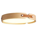 Axyaa Walnut Ceiling Light: Modern Japanese Style Nordic Fixture for Master bedroom and Restaurant