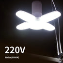 Axyaa LED Foldable Bulb 40 LEDs E27 Warm White Light for Home Ceiling Garage
