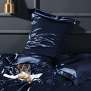 Axyaa Solid Color Silk Pillowcase Set - Queen Size 48x74cm