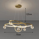 Axyaa Modern LED Pendant Chandelier for Dining Room Ceiling Lighting