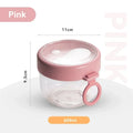 Axyaa 600ml Oatmeal Cup with Airtight Lid, Spoon - Food Storage Jar