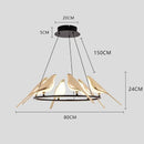 Axyaa Postmodern Bird Chandelier Wall Sconce Light for Hallway, Stairs, Bedroom