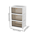 Axyaa White PP Shoe Storage Boxes With Wheels: Organize Shoes in Style