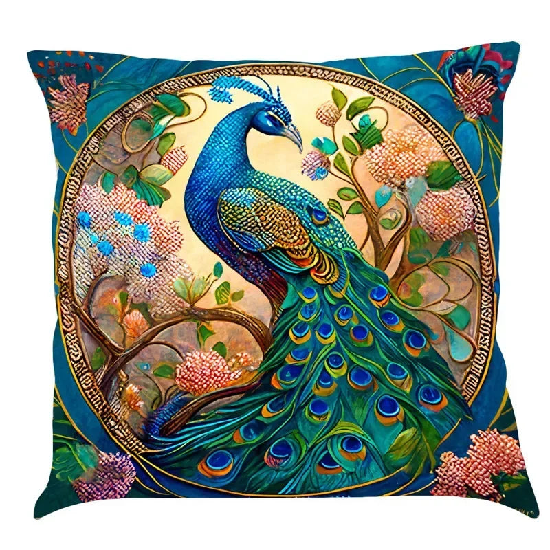Axyaa Classic Cat Design Linen Pillowcase 45x45cm Home Decoration Sofa Cushion Cover