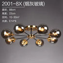 Axyaa Glass LED Chandelier - Modern Nordic Living Room Ceiling Lamp