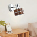 Axyaa Wooden LED Wall Sconce in French Punk Style