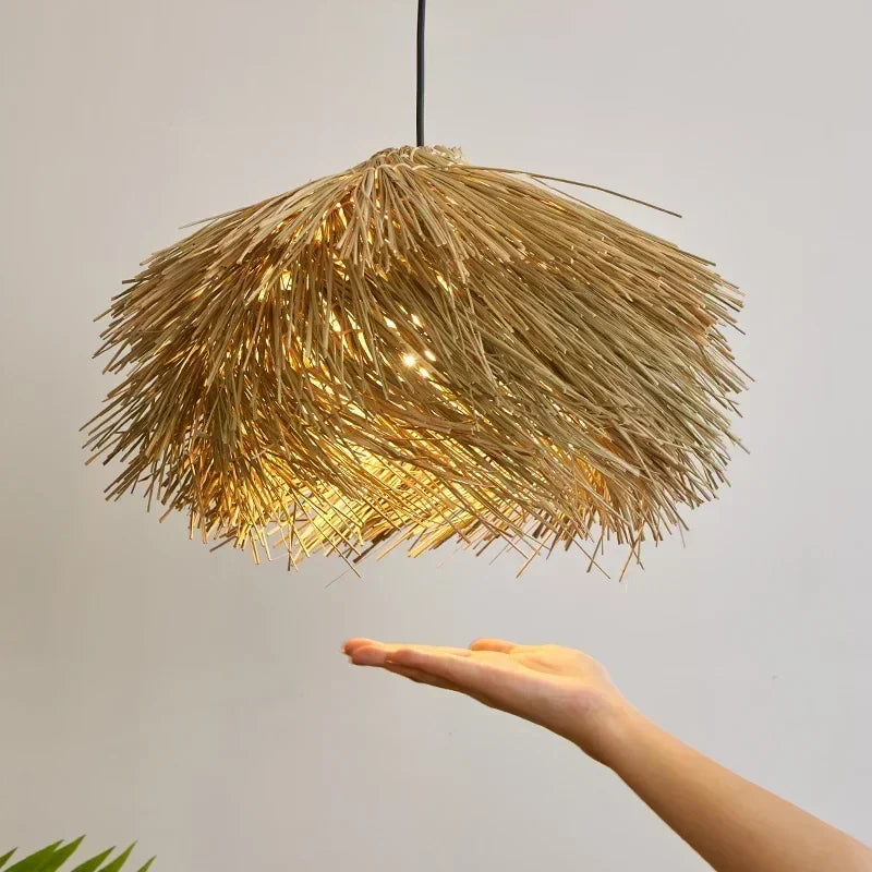 Axyaa Wabi Sabi Grass Pendant Lights Chandelier LED - Shop, Bar, Living Room