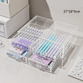 Axyaa Acrylic Pen Storage Box Large Capacity Organizer for School & Office