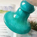 Axyaa High-Footed Glass Vase and Ornament - Ancient Style Elegance