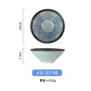 Axyaa Ramen Bowl Sea Ripple Large Soup Bowl for Commercial and Household
