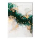 Nordic Green Gold Marble Posters Wall Art Canvas Print for Stylish Home Decor by Axyaa