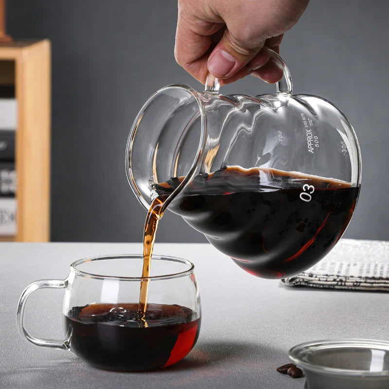 Axya Glass Coffee Pot Filter Brewer Cloud Kettle Teapot
