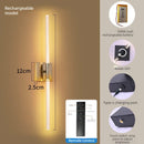 Axyaa Rechargeable LED Wall Light 3-Color Dimmable Touch Remote - Bedroom Living Room Hallway