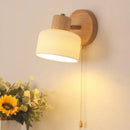 Axyaa Ceramic Wood LED Wall Light Interior Fixture for Living Room Kitchen