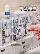 Axyaa Contact Lens Storage Box: Multi-Grid Daily Disposable CabinetTransparent Eye Rack - Large Capacity