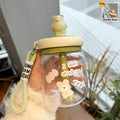 Axyaa Kawaii Jumbo Boba Water Bottle With Straw - Large Capacity Cute Stirring Cup