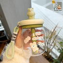 Axyaa Kawaii Jumbo Boba Water Bottle With Straw - Large Capacity Cute Stirring Cup