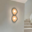 Axyaa Wabi Sabi LED Wall Lights Yellow Travertine Bedside Lamps