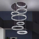 Axyaa LED Staircase Chandeliers Living Room Pendant Light Modern Home Decor