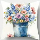 Axyaa Floral Bicycle Birdhouse Pillow Covers Pattern Cushion Cover Sofa Bedroom Car