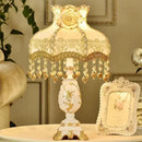 Axyaa European Table Lamp LED Originality Luxurious Living Room Bedroom Study Bedside Light