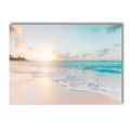 Nordic Beach Surfing Coconut Tree Poster Art Print Modern Home Decor by Axyaa