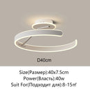 Axyaa Modern LED Ceiling Light - White Black for Home Lighting & Decoration