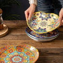 Axyaa Bohemian Ceramic Love Plate | Creative Vegetable Fruit Steak Plate | High-Value Tableware