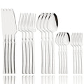 Axyaa 20-Piece Gold Stainless Steel Cutlery Set Dining Silverware Forks Knives Spoons