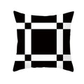 Axyaa Plaid Geometric Wave Stripe Checkerboard Print Throw Pillow Case