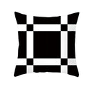 Axyaa Plaid Geometric Wave Stripe Checkerboard Print Throw Pillow Case
