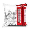 Axyaa London Guard Street Scene Cushion Cover - Cute Cartoon Design