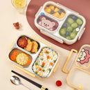 Axyaa Stainless Steel Lunch Box with Compartments - Large Capacity Bento Box