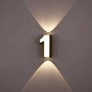 Axyaa Numeric Model Outdoor Wall Light - Modern Waterproof Night Lamp for Home, Garden & Courtyard
