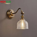 Axyaa Full Copper Wall Lamp: Luxury Bedroom Lighting for Elegant Decor