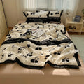 Axyaa Hepburn Lace Cotton Summer Quilt Set