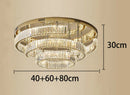 Axyaa Crystal Chandeliers: Modern LED Ceiling Lighting for Living Room