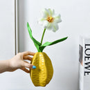 Axyaa Star Fruit Shape Vase: Nordic Style Flower Arrangement Creative Art Ornament