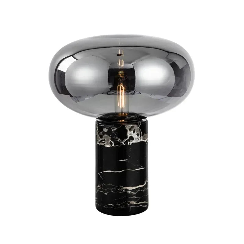 Axyaa Nordic Marble Table Lamp - Modern, Simple Design for Office and Reading Room