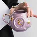 Axyaa Starry Sky Sparkling Cup: Creative Birthday Gift Mug, Colorful Stars Design