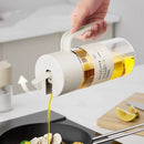 Axyaa Glass Oil Bottle Automatic Opening Closing Leak-proof Seasoning Pot