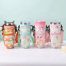 Axyaa Kawaii Daisy Cup Holder Strap Pocket 40oz Accessories Sleeve Bag