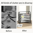 Axyaa Mesh Desk Organizer Set for Office Supplies Storage and Paper Organization