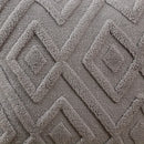 Axyaa Luxe Grey Faux Fur Plush Throw Pillow Cover for Stylish Home Decor