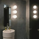 Axyaa Modern Round Glass Wall Light Nordic Design with LED G9 Sconces